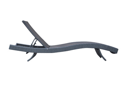 Armen Living - Cabana Outdoor Adjustable Wicker Chaise Lounge Chair - LCCALOBL - CLOSEOUT veiw 4