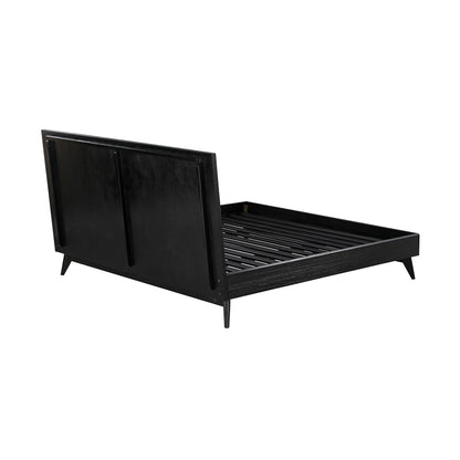 Armen Living - Carnaby King Platform Bed Frame in Black Brushed Oak Wood - LCCFBDBLKG veiw 4