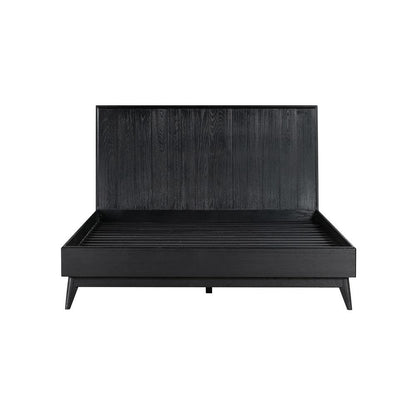 Armen Living - Carnaby Queen 3 Piece Bedroom Set in Black Brushed Oak Wood - SETCFBDBLQN3A veiw 2
