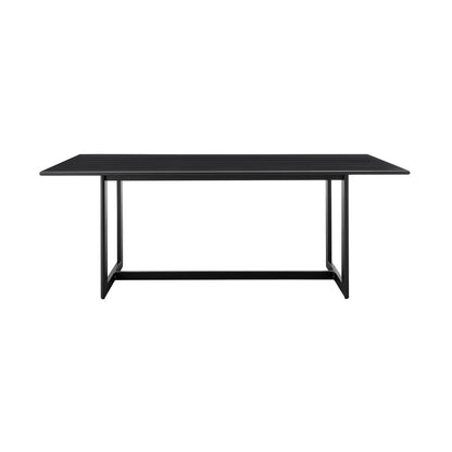 Armen Living - Cayman Outdoor Patio 7-Piece Dining Table Set in Aluminum with Gray Cushions - SETODCA7BLGRY veiw 4