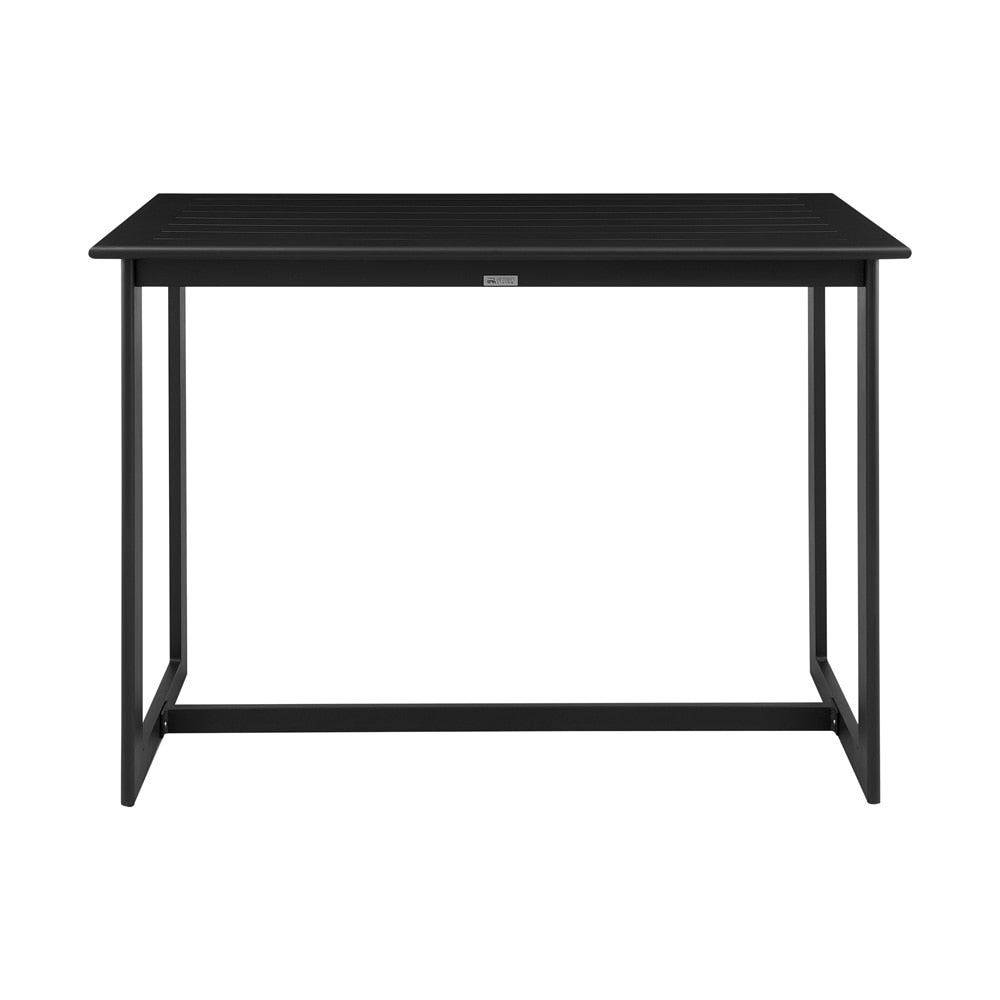 Armen Living - Cayman Outdoor Patio Bar Height Dining Table in Aluminum - LCCCBTBL veiw 1