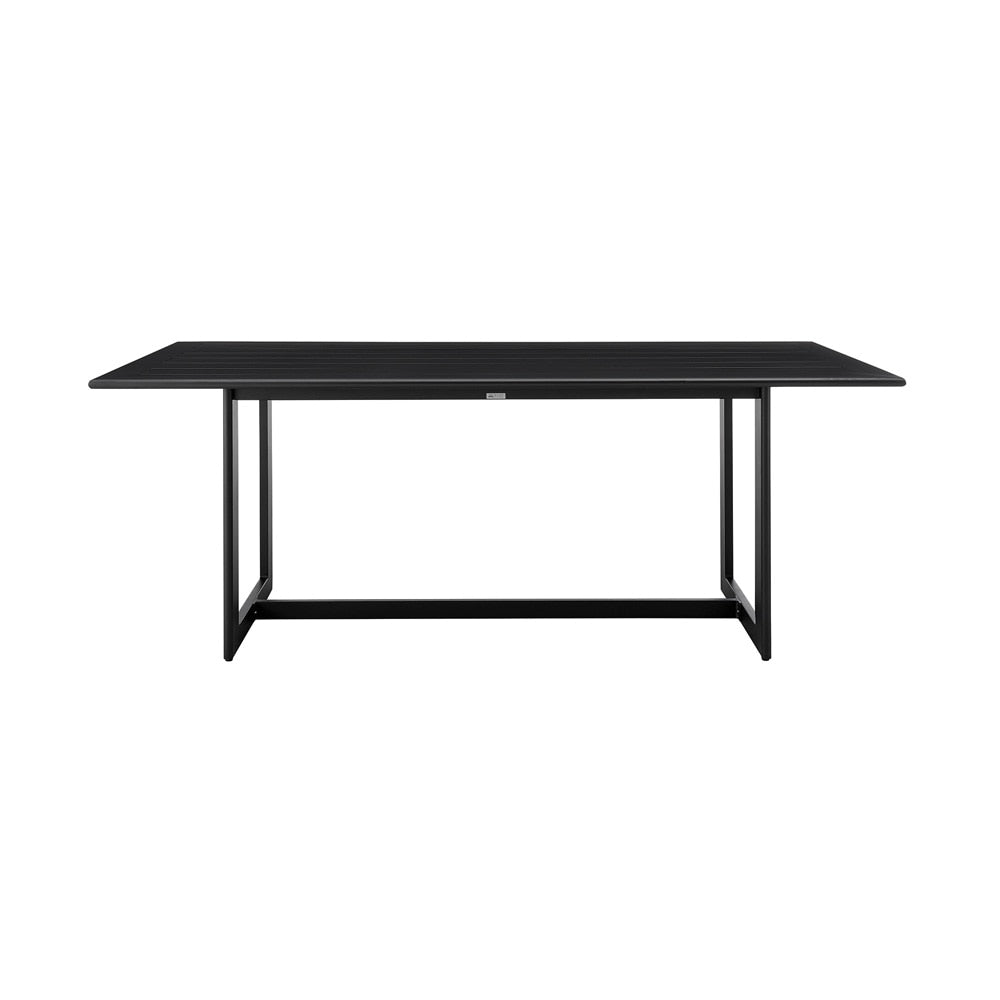 Armen Living - Cayman Outdoor Patio Dining Table in Aluminum - LCCCDISQBL veiw 1