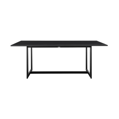 Armen Living - Cayman Outdoor Patio Dining Table in Aluminum - LCCCDISQBL veiw 1