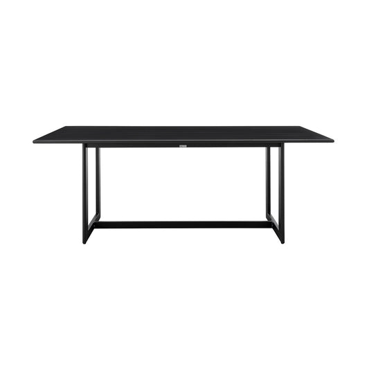 Armen Living - Cayman Outdoor Patio Dining Table in Aluminum - LCCCDISQBL veiw 1