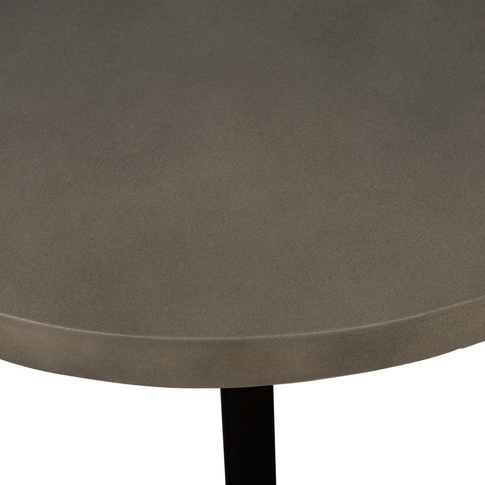 Armen Living - Chester Modern Concrete and Acacia Round Coffee Table - LCCHCOCC veiw 3