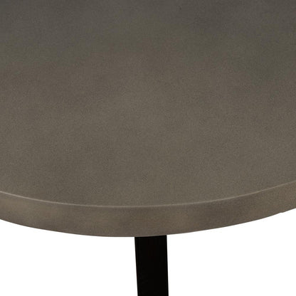 Armen Living - Chester Modern Concrete and Acacia Round Coffee Table - LCCHCOCC veiw 3