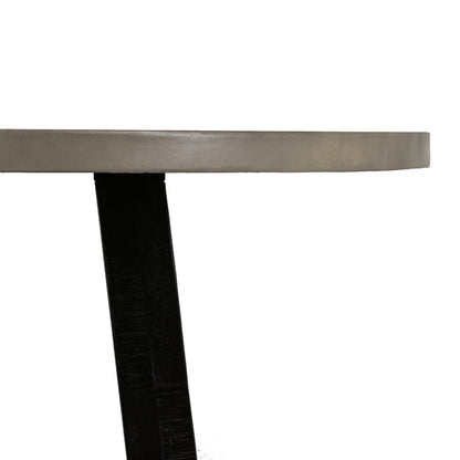 Armen Living - Chester Modern Concrete and Acacia Round Dining Table - LCCHDICC veiw 3