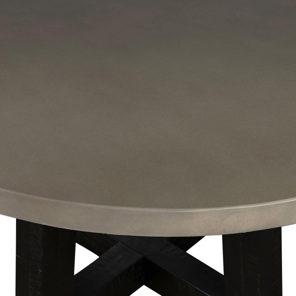 Armen Living - Chester Modern Concrete and Acacia Round Dining Table - LCCHDICC veiw 6