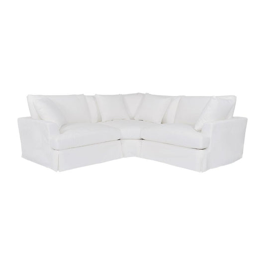 Armen Living - Ciara Upholstered 3 Piece Sectional Sofa in Pearl - LCCISEPPL