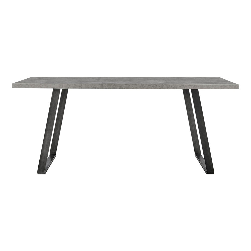 Armen Living - Coronado Contemporary Dining Table in Gray Powder Coated Finish with Cement Gray Top - LCCDDIBE_CLOSEOUT veiw 1