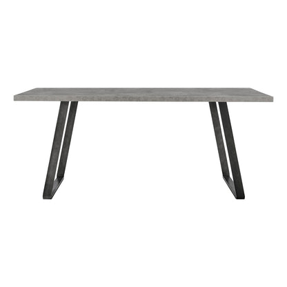 Armen Living - Coronado Contemporary Dining Table in Gray Powder Coated Finish with Cement Gray Top - LCCDDIBE_CLOSEOUT veiw 1
