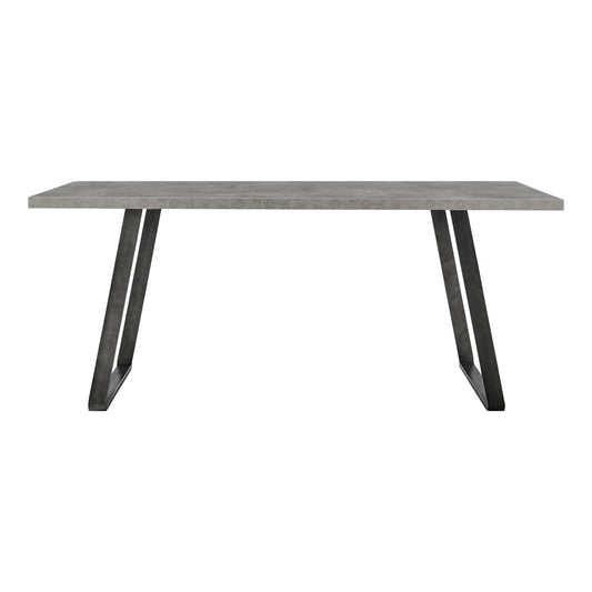 Armen Living - Coronado Contemporary Dining Table in Gray Powder Coated Finish with Cement Gray Top - LCCDDIBE_CLOSEOUT veiw 1
