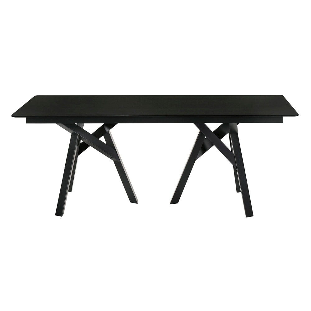 Armen Living - Cortina and Varde 5 Piece Black Rectangular Dining Set - SETCODIBLK5A veiw 6