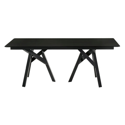 Armen Living - Cortina and Varde 5 Piece Black Rectangular Dining Set - SETCODIBLK5A veiw 6