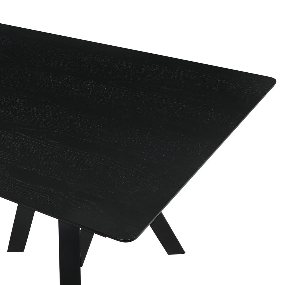 Armen Living - Cortina and Varde 5 Piece Black Rectangular Dining Set - SETCODIBLK5A veiw 7