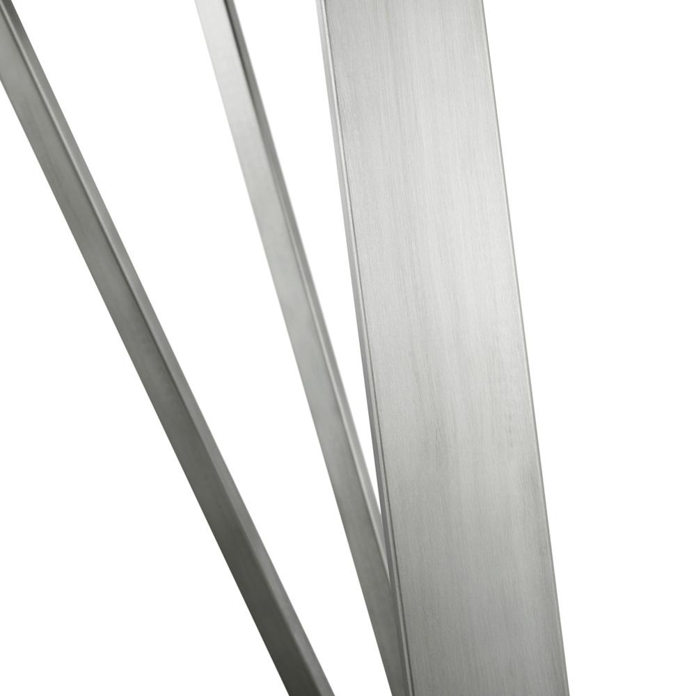 Armen Living - Cressida Glass and Stainless Steel Rectangular Dining Room Table - LCCSDIBL veiw 5