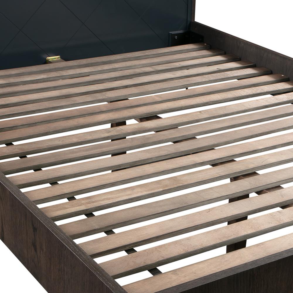 Armen Living - Cross Dark Gray Solid Oak Queen 3pc Bedroom Set - SETCRBDQN3A - CLOSEOUT veiw 7