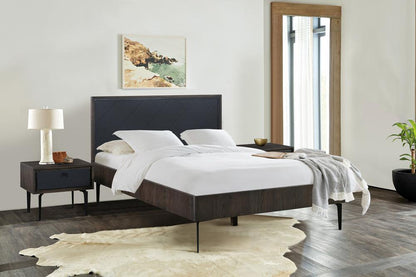 Armen Living - Cross Dark Gray Solid Oak Queen 3pc Bedroom Set - SETCRBDQN3A - CLOSEOUT veiw 8