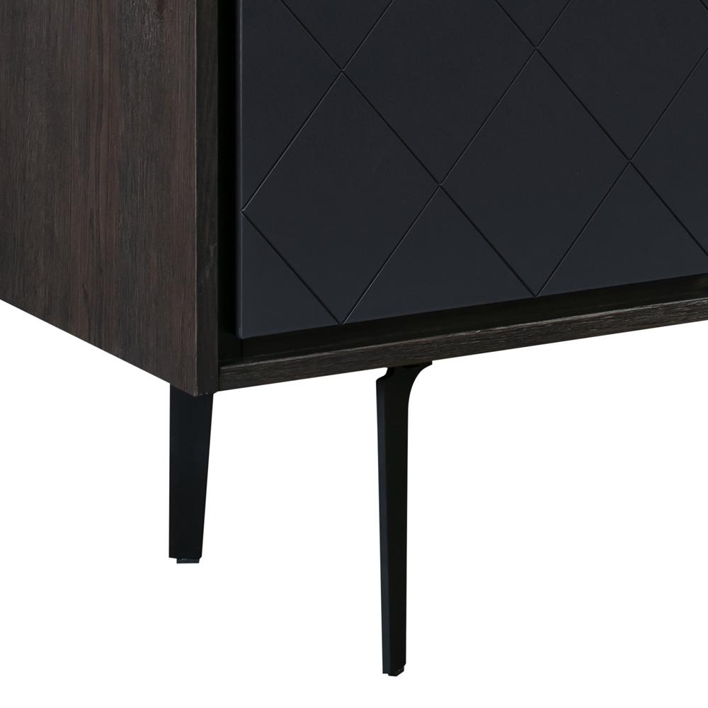 Armen Living - Cross Solid Oak and Metal 3 Drawer Dresser - LCCRDROA veiw 6