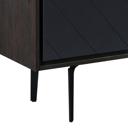 Armen Living - Cross Solid Oak and Metal 3 Drawer Dresser - LCCRDROA veiw 6
