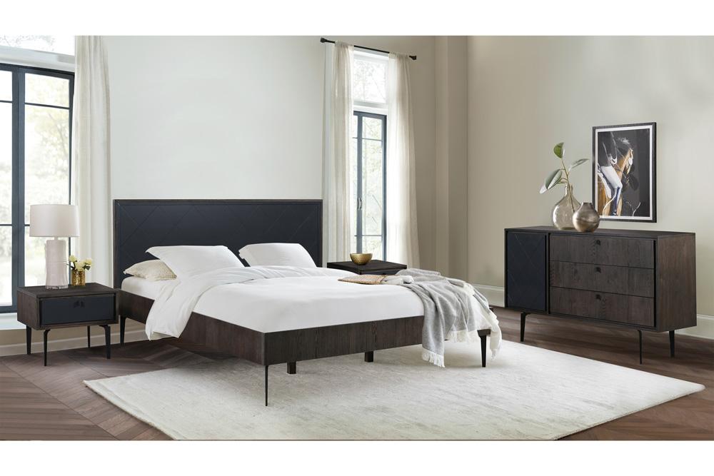 Armen Living Cross Platform Bed Frame