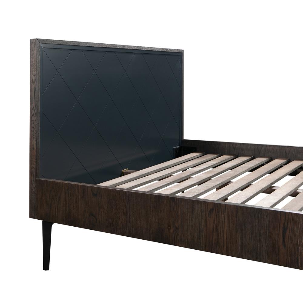 Armen Living - Cross Solid Oak and Metal Queen Platform Bed Frame - LCCRBDOAQN - CLOSEOUT veiw 3