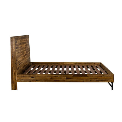 Armen Living - Cusco 3 Piece Acacia King Bed and Nightstands Bedroom Set - SETCUBDKG3A veiw 3