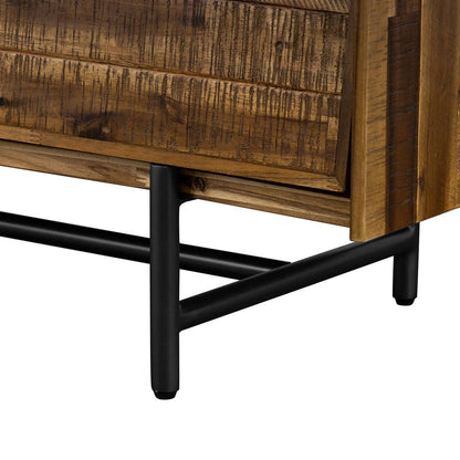Armen Living - Cusco 4 Piece Acacia King Bedroom Set with Dresser and Nightstands - SETCUBDKG4A veiw 6