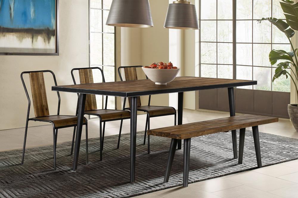 Armen Living Cusco Acacia Rustic Bench - Thumbnail 4