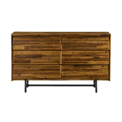 Armen Living - Cusco Rustic Acacia 6 Drawer Dresser - LCCUDRAC veiw 1