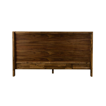 Armen Living - Cusco Rustic Acacia Platform King Bed - LCCUBDACKG veiw 5