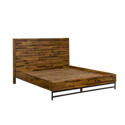 Armen Living - Cusco Rustic Acacia Platform Queen Bed - LCCUBDACQN - CLOSEOUT veiw 4