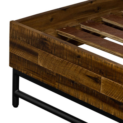 Armen Living - Cusco Rustic Acacia Platform Queen Bed - LCCUBDACQN - CLOSEOUT veiw 10