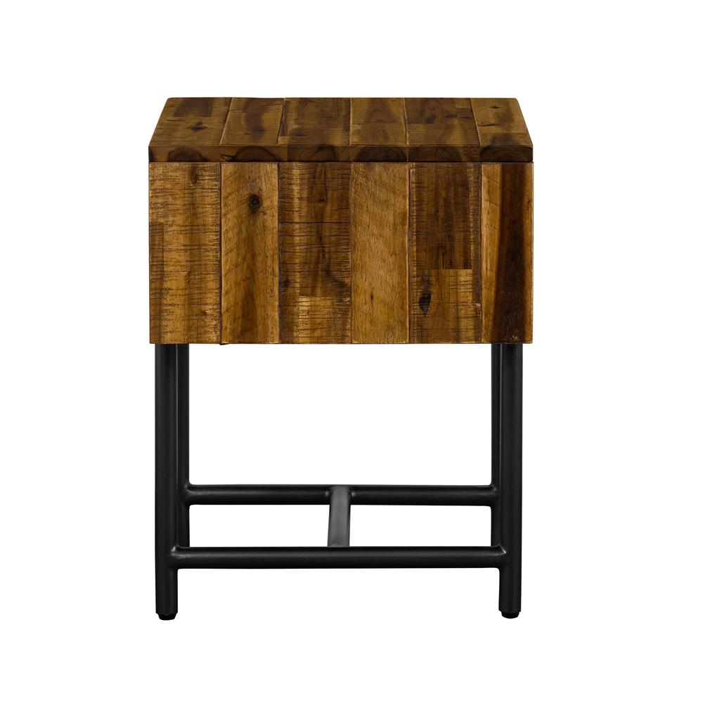 Armen Living - Cusco Rustic Acacia Single Drawer Night stand - LCCULAAC veiw 3