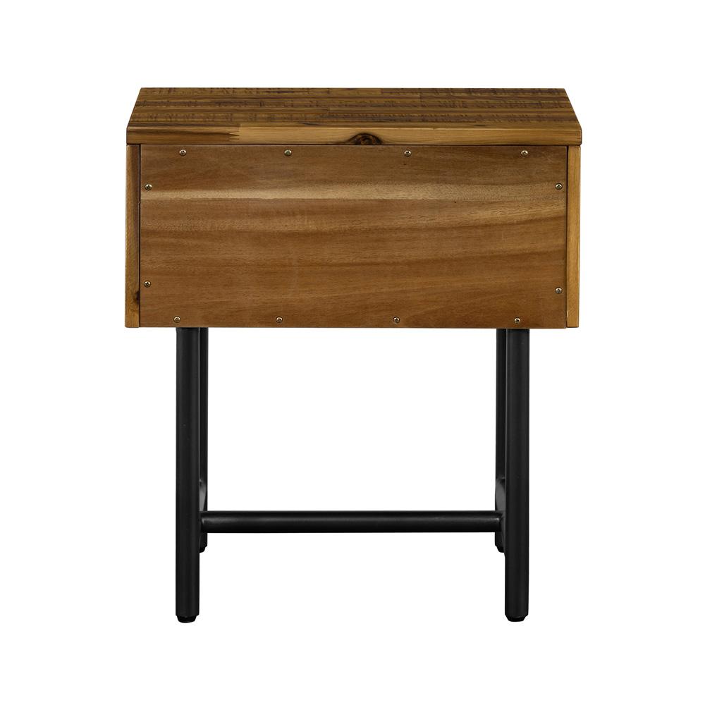 Armen Living - Cusco Rustic Acacia Single Drawer Night stand - LCCULAAC veiw 4