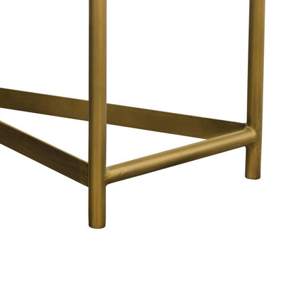 Armen Living - Dua Gray Concrete Console Table with Antique Brass - LCDUCNCC veiw 7