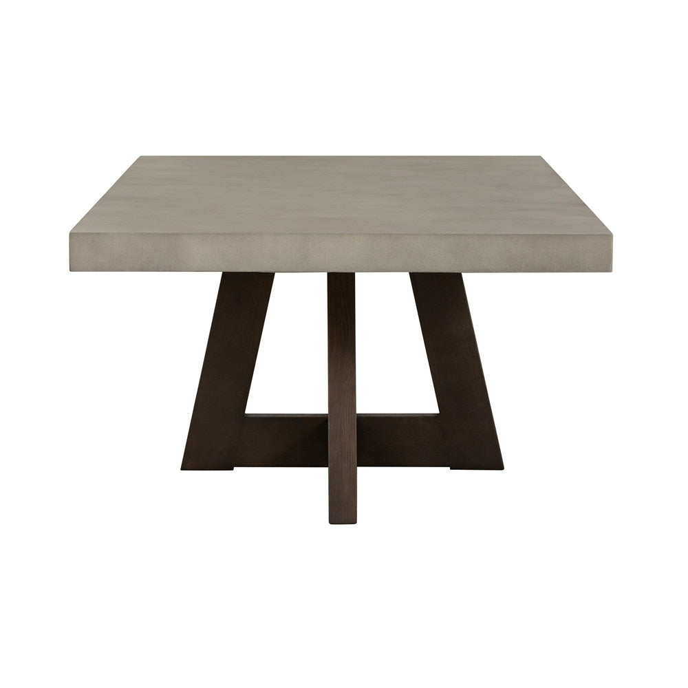 Armen Living - Elodie Gray Concrete and Dark Gray Oak Rectangle Coffee Table - LCELCOCCGR veiw 2