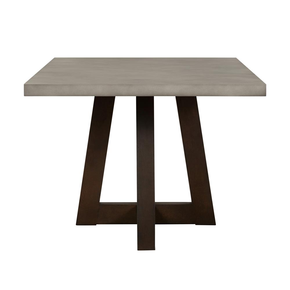 Armen Living - Elodie Gray Concrete and Dark Gray Oak Rectangle Dining Table - LCELDICCGR veiw 1