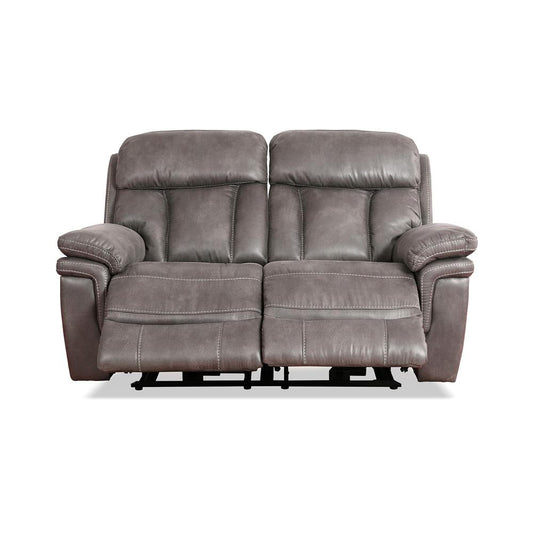 Armen Living - Estelle Power Loveseat in Gunmetal Fabric - LCES2GM veiw 1