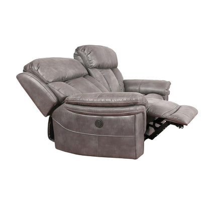 Armen Living - Estelle Power Loveseat in Gunmetal Fabric - LCES2GM veiw 3