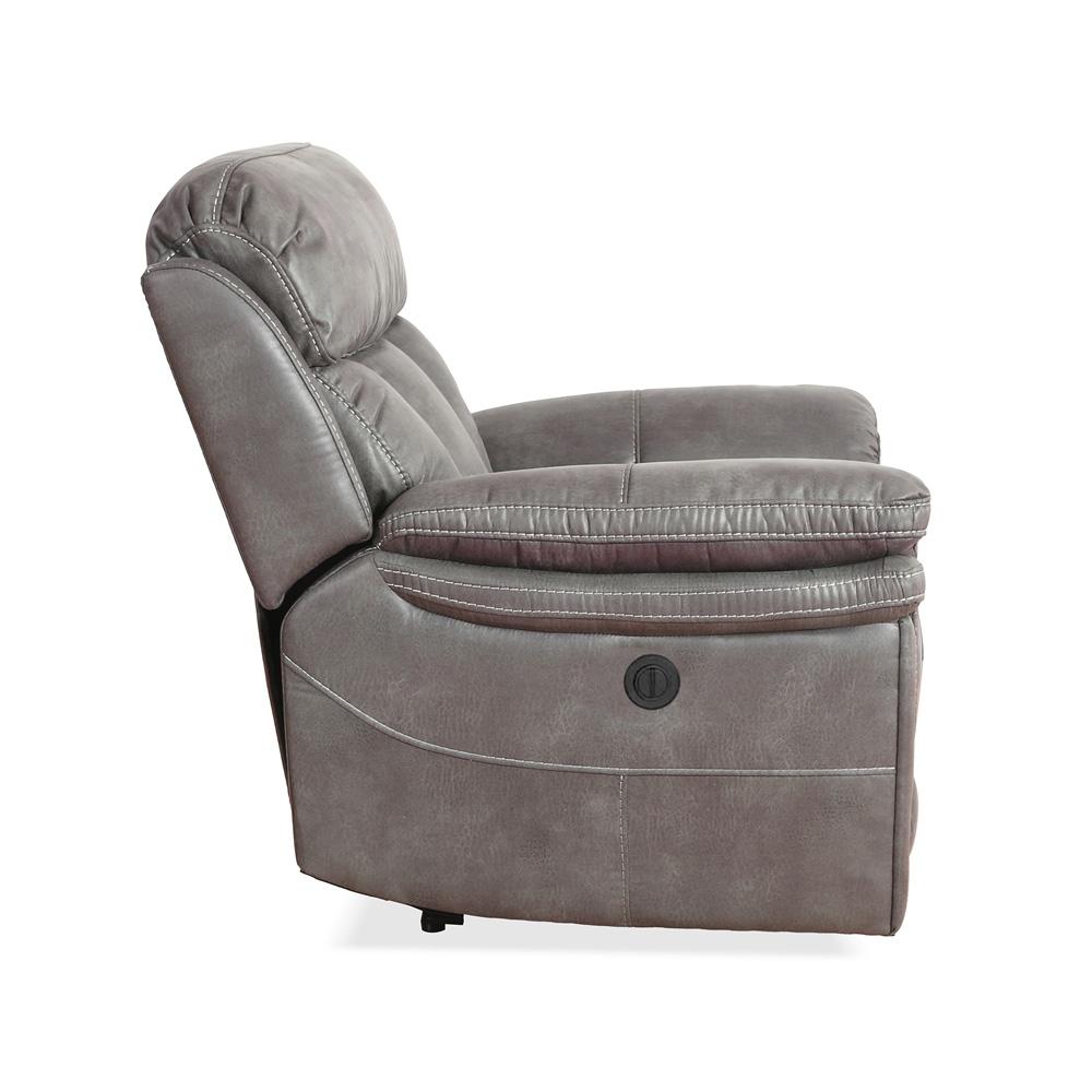 Armen Living - Estelle Power Recliner Chair in Gunmetal Fabric - LCES1GM veiw 4