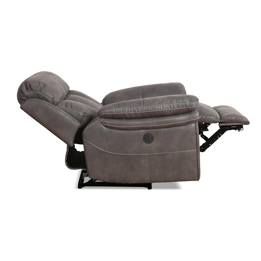 Armen Living - Estelle Power Recliner Chair in Gunmetal Fabric - LCES1GM veiw 5