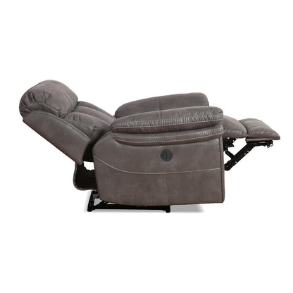 Armen Living - Estelle Power Recliner Chair in Gunmetal Fabric - LCES1GM veiw 5