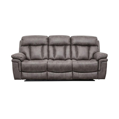 Armen Living - Estelle Power Reclining 2 Piece Sofa and Recliner Set in Gunmetal Fabric - SETESGM2PC veiw 4