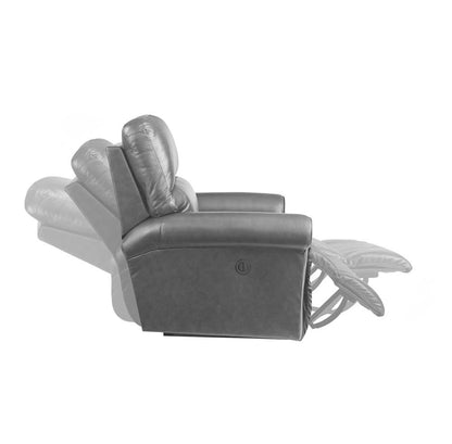 Armen Living - Estelle Power Reclining 3 Piece Living room Set in Gunmetal Fabric - SETESGM3PC veiw 10