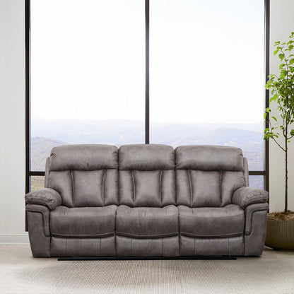 Armen Living - Estelle Power Reclining Sofa in Gunmetal Fabric - LCES3GM veiw 8