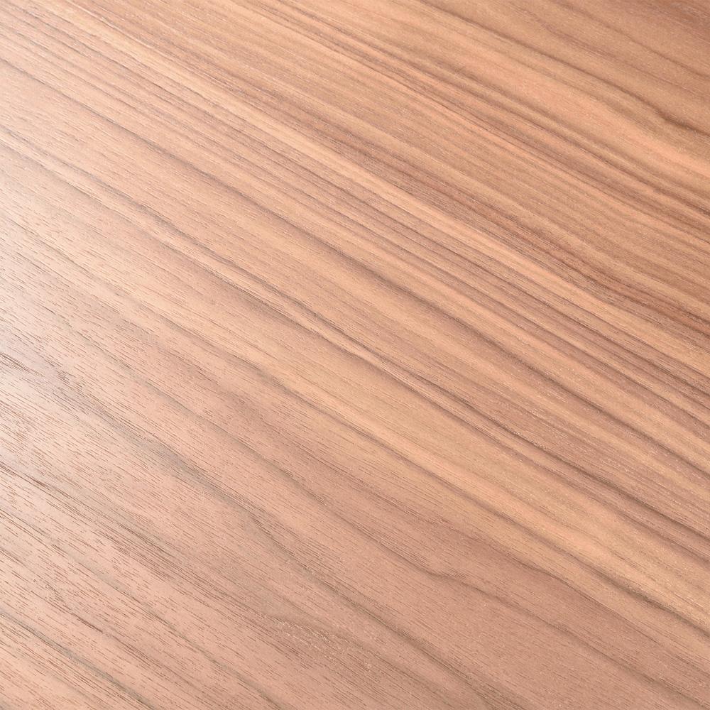 Armen Living - Everett Contemporary Dining Table in Matte Black Finish and Walnut Top - LCERDIWABL veiw 4