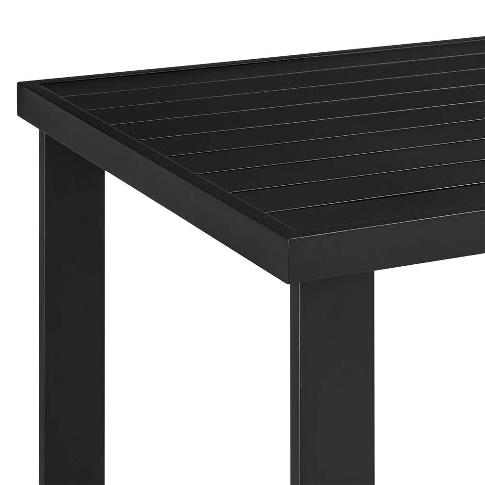 Armen Living - Felicia Outdoor Patio Counter Height Dining Table in Black Aluminum - 840254332584 veiw 3