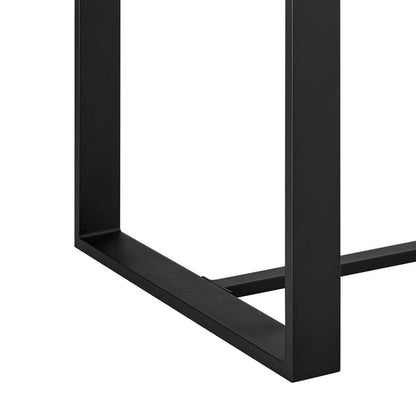 Armen Living - Felicia Outdoor Patio Counter Height Dining Table in Black Aluminum - 840254332584 veiw 4