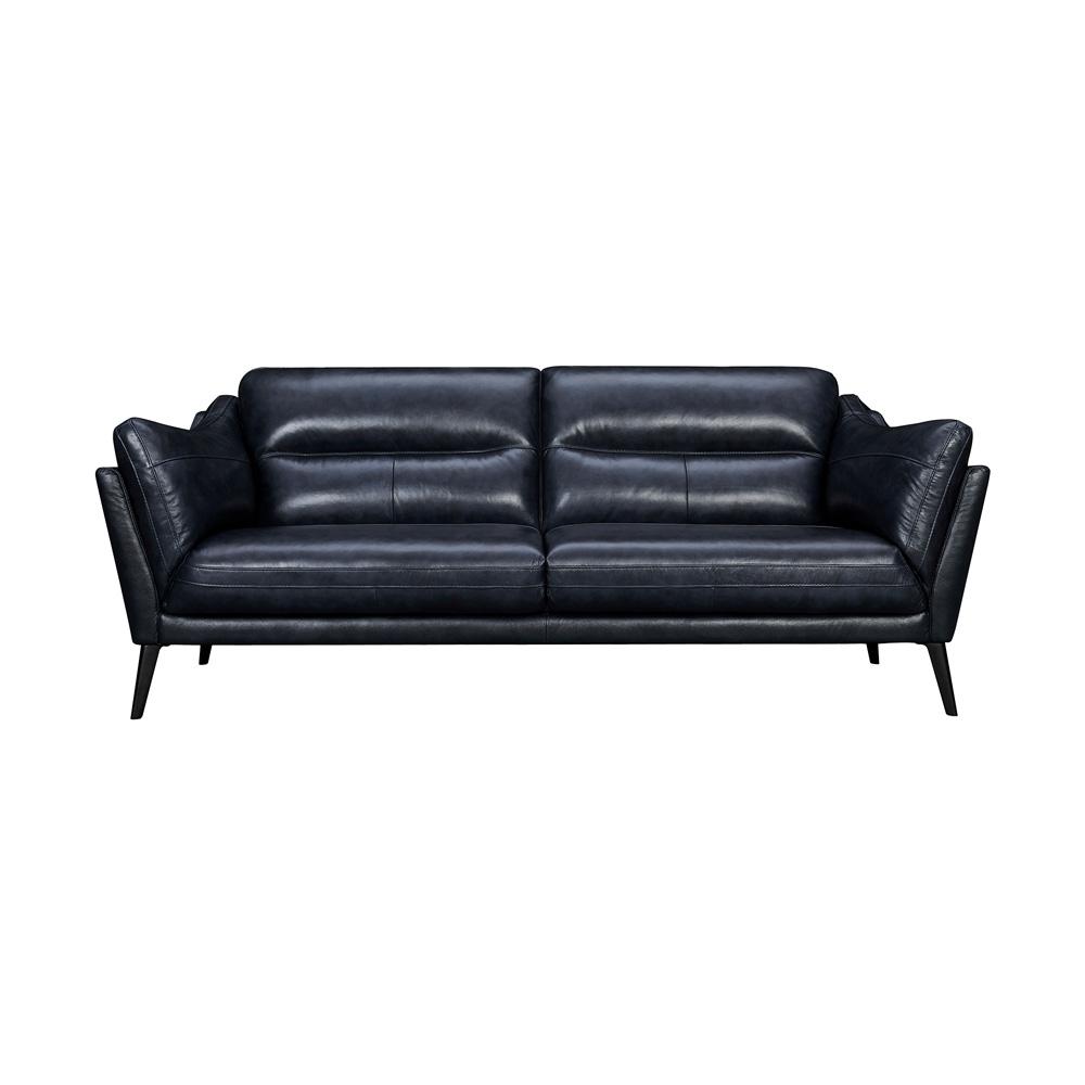 Armen Living - Franz 87in Modern Blue Genuine Leather Sofa - LCFR3MBLU veiw 1